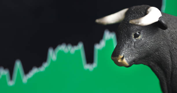 istock Stock bull market with green chart 1198488777