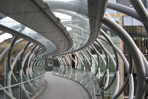 istock Footbridge in the big modern town 1198494710