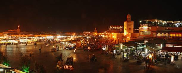 istock Jemaa el Fna square in Marrakech at night. 1198500147