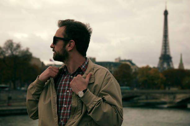 istock Handsome man enjoying in Paris. 1198500240