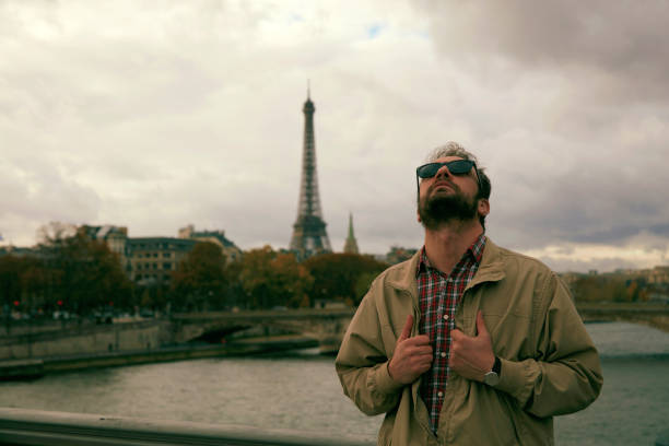 istock Handsome man enjoying in Paris. 1198500265