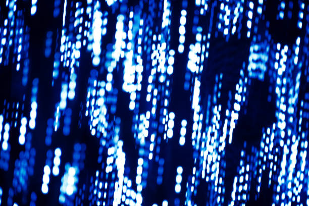 istock Abstract background of blue lights 1198502815