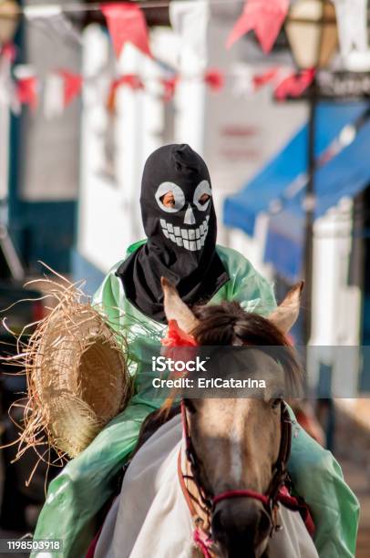 Traditional Cavalhadas In Pirenópolis Goiás Stock Photo - Download Image Now - Arts Culture and Entertainment, Brazil, Brazilian Culture