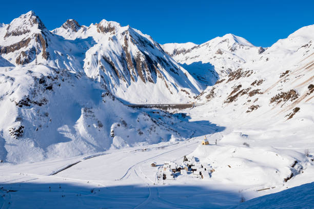 istock Riale, a typical Val Formazza village with snow 1198504590