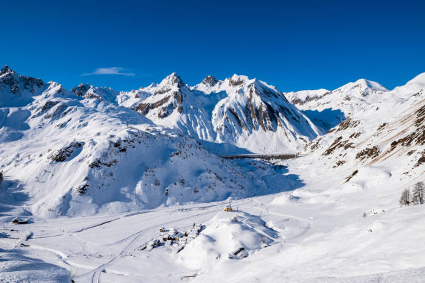istock Riale, a typical Val Formazza village with snow 1198504691