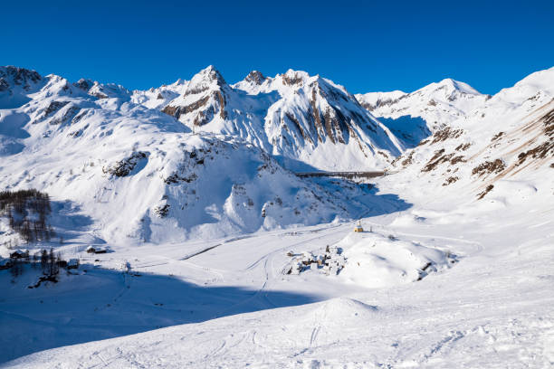 istock Riale, a typical Val Formazza village with snow 1198504745