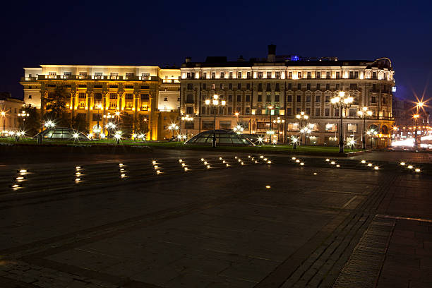 Night Moscow stock photo