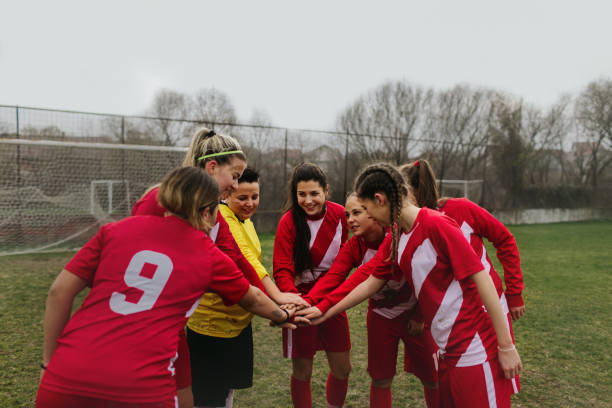 istock Women's Soccer Team Unity 1198509223