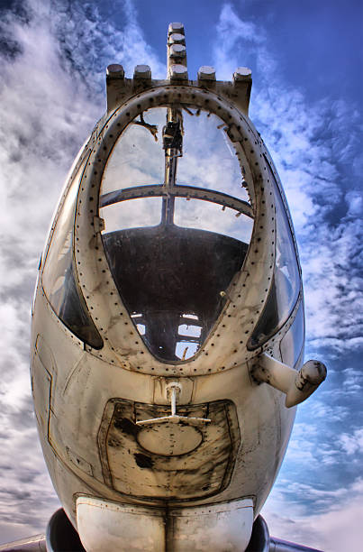 istock Cockpit of jet war airplane 119850943