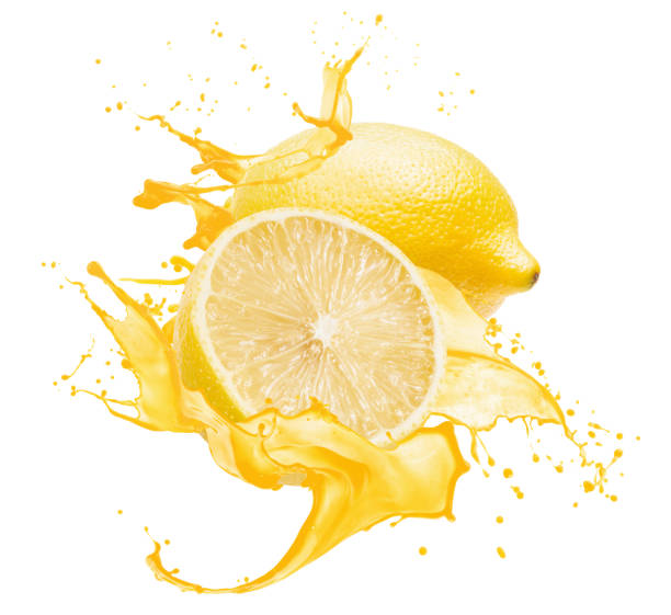 istock lemons in yellow juice splash isolated on a white background 1198513546