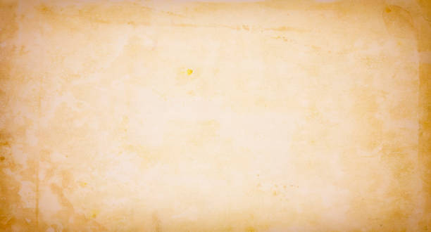 베이지 색 종이 질감, 오래 된 종이, 그런 지, 포도 수확, 복고풍의, 텍스트 공간, 빈, 반점, 줄무늬, 스크래치, 노랑, 골동품, 갈색 - nobody brown yellow spotted 뉴스 사진 이미지