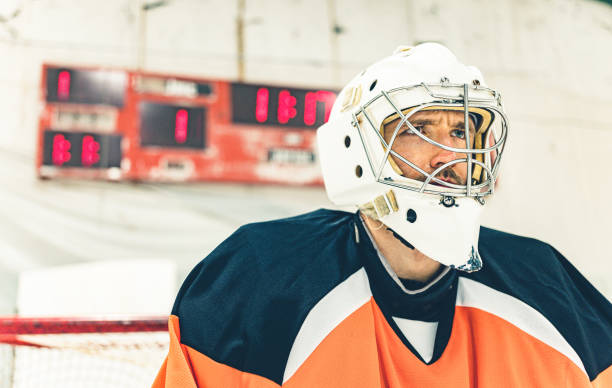 istock Pro Hockey goalie 1198517343