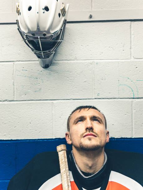 istock Pro Hockey goalie after the training 1198517642