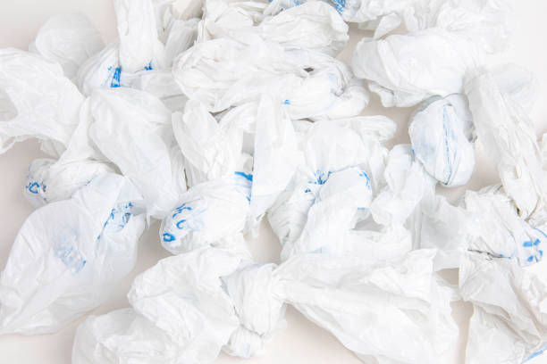 istock Crumpled Grocery Plastic Bags 1198520142