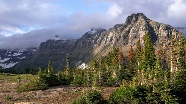 istock late light on mt pollock and bishops cap in glacier np 1198524315