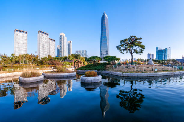 istock Landscape of Songdo Central Park 1198529023
