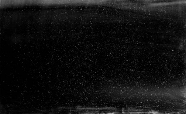 Black dusty texture overlay. Grainy film. Vintage abstract background.