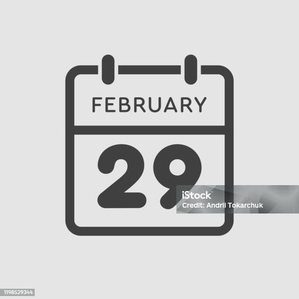 Calendar Day 29 February Leap Or Intercalary Year Stock Illustration - Download Image Now - Abstract, Annual Event, Backgrounds