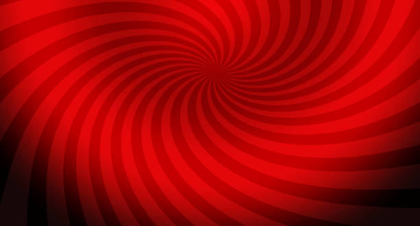 istock Red abstract background, swirl of rays, bright, gradient, twisting, dark, retro, spiral 1198530245
