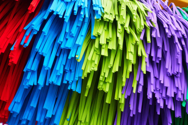 Car wash brush - Close-up of colorful brush of car washer, may be used as background