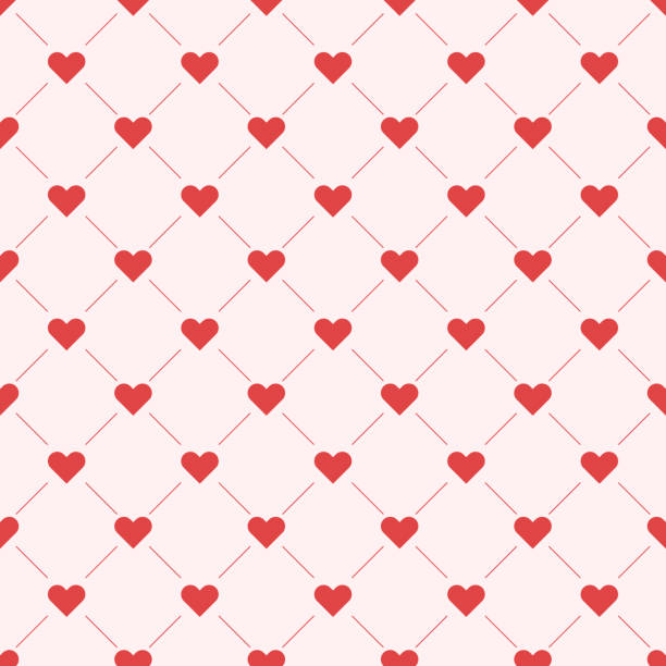 ilustrações, clipart, desenhos animados e ícones de corações padrão sem costura - love romance heart suit symbol