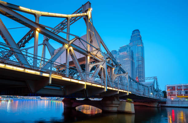 istock Tianjin City, China, night view 1198534637