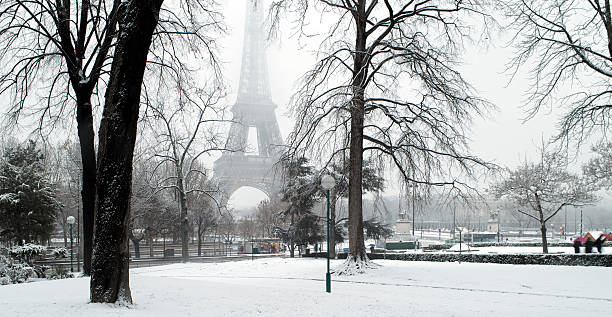 istock France Paris trocadero under snow 119854293