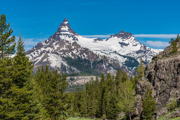 Pilot and Index Peaks in the North Absaroka Wilderness area in the Shoshone National Forest in Wyoming.