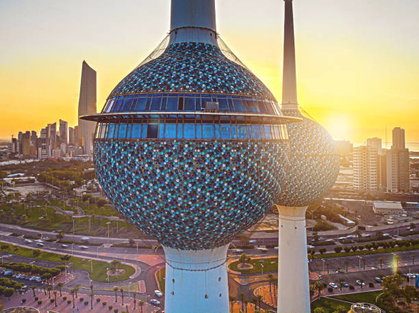 istock Magnificent Sunset Over Kuwait City 1198554345