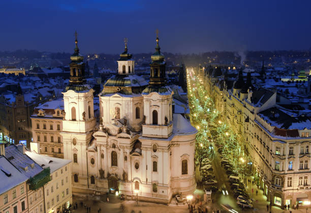 istock Old town in Prague at Christmas time 119856319