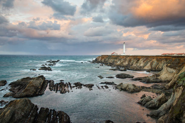 istock Point Arena Headland and Lighthouse 1198565219