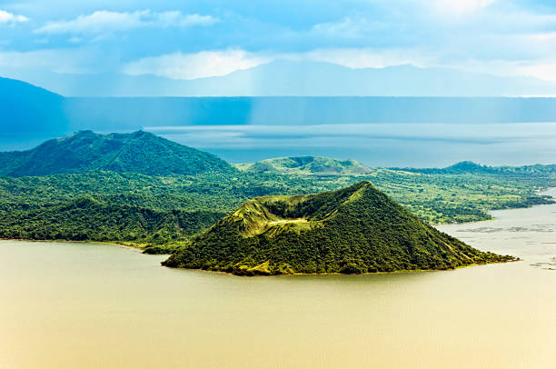 Vulcão à Língua Africâner - fotografia de stock