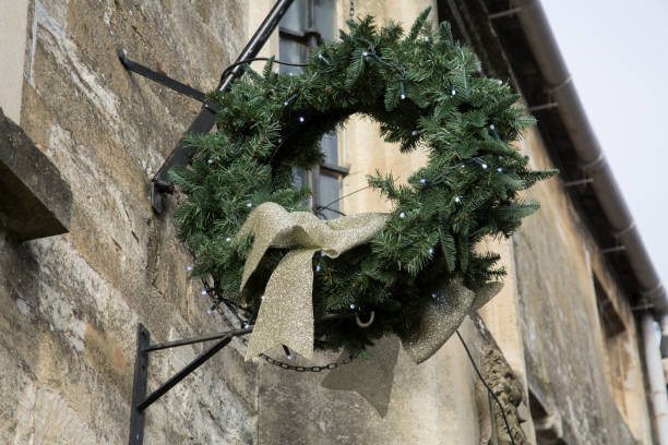 istock Green Christmas Wreath 1198570345