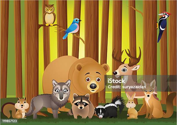 Wild Animal In The Jungle Stock Illustration - Download Image Now - Animal, Animal Wildlife, Animals In The Wild