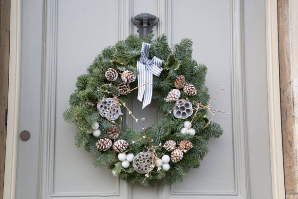 istock Ribbon on Christmas Wreath 1198571541