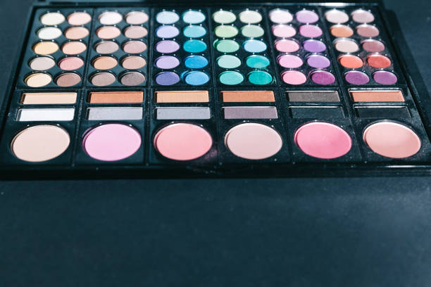 istock close up. set of shadows for make-up 1198577944