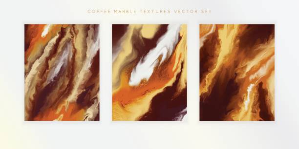 illustrazioni stock, clip art, cartoni animati e icone di tendenza di marble abstract coffee texture vector - chocolate backgrounds coffee abstract