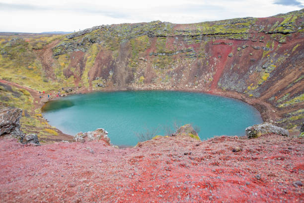 istock Kerid crater lake in Iceland 1198582314