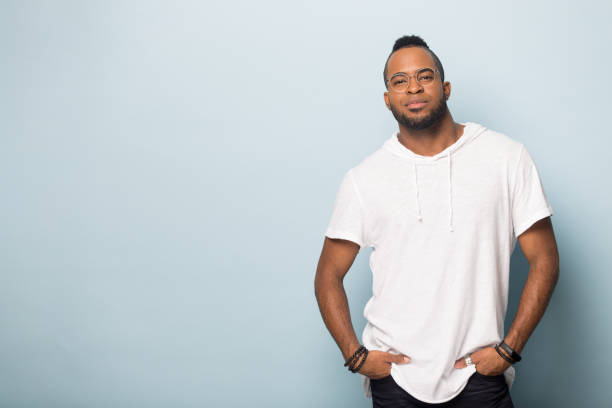 istock African American man in glasses posing in studio 1198585670