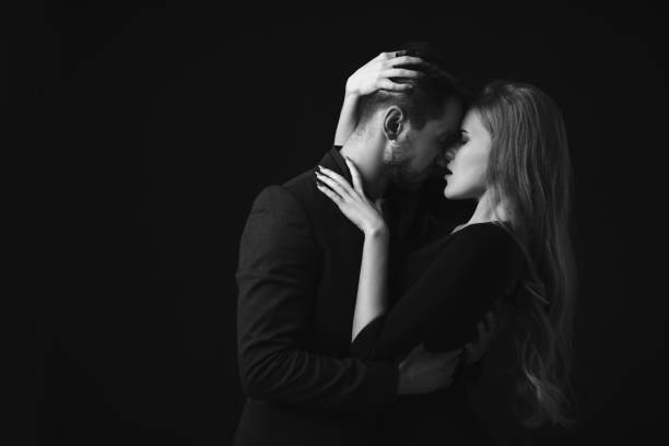 istock elegant couple in the tender passion. 1198587687