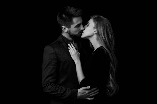 istock elegant couple in the tender passion. 1198587690