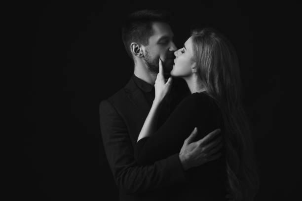 istock elegant couple in the tender passion. 1198588297