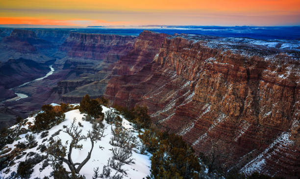 istock Winter Twilight Hour on the Grand Canyon 1198592582