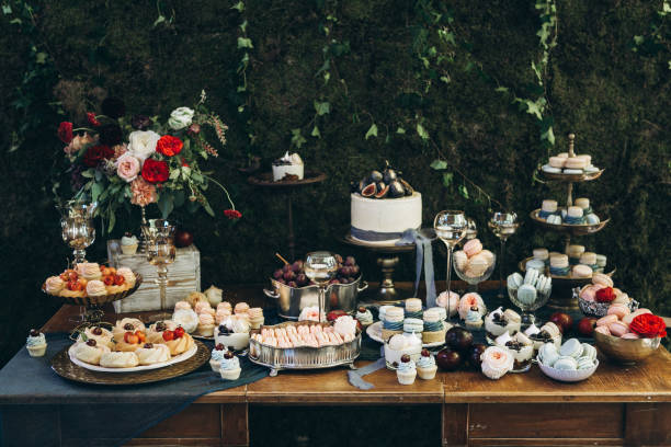 istock Wedding decoration. Vintage wedding details. Wedding bar. 1198592894