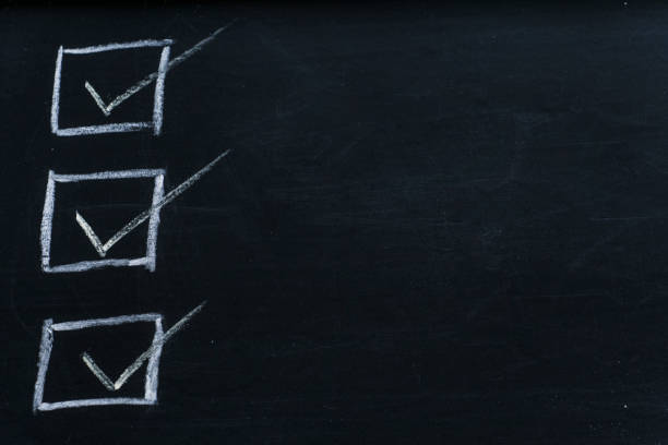 istock Checklist with Copyspace blackboard template stock photo 1198593794