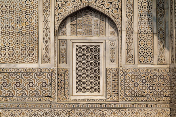 istock Beautiful window of a mausoleum 1198593871