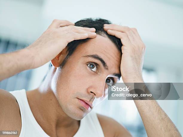 Male Beauty Stock Photo - Download Image Now - Men, Hair Loss, Only Men