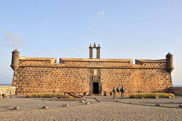 Old Castle in Arrecife of Lanzarote stock photo