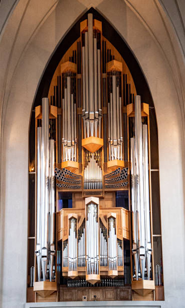 istock Close up of a pipe organ 1198607071