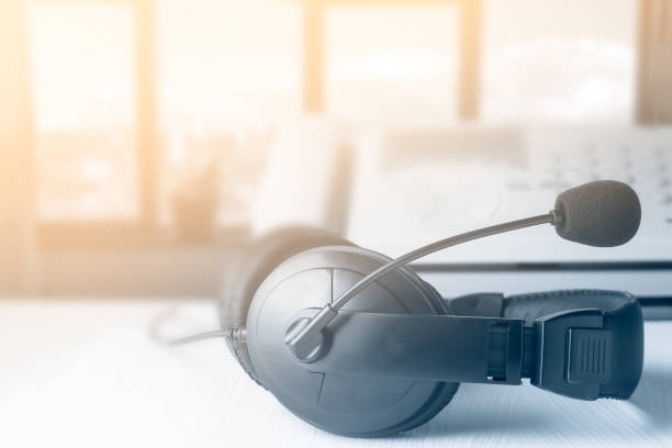 istock VOIP headset  concept for communication, it support, call center and customer service help desk 1198618717